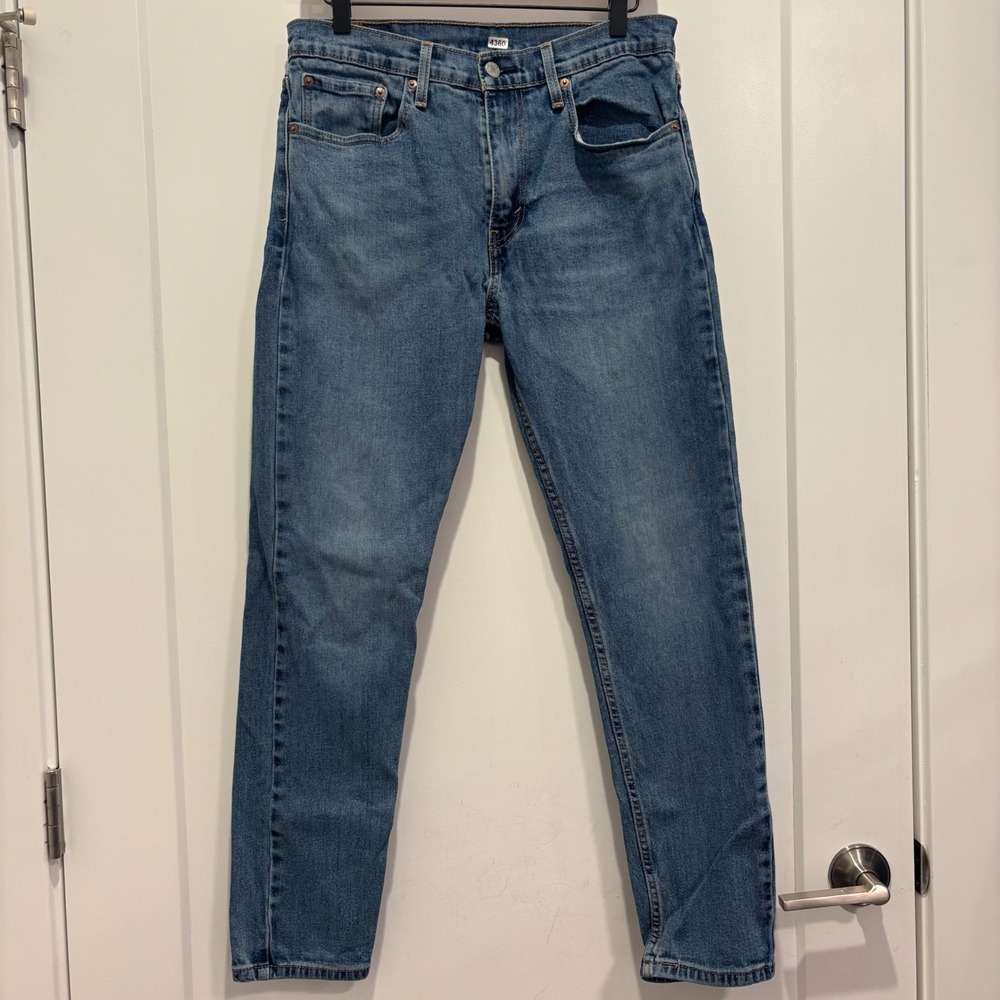 Levis 512 Slim Taper Fit Mens Jeans Medium Wash Blue Denim 32x30 28833-0457